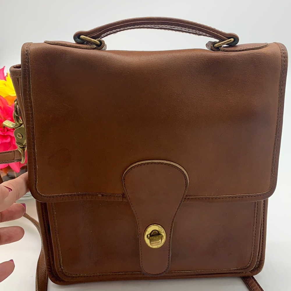 Coach Vintage Willis Tan Crossbody Leather Bag